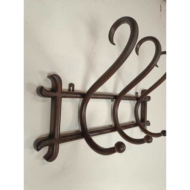 Thonet Wall-Mounted Coat Rack from Thonet, 1890s For Sale - Image 4 of 9