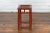 Chinese Rustic Early 20th Century Reddish Brown Lacquered Stool with Bamboo Seat For Sale - Image 12 of 13