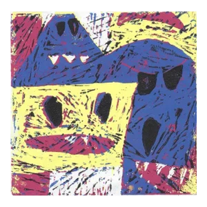 Modern Ghosts Linocut
