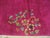 Art Deco 1930s Bright Pink Floral Modern Antique Chinese Art Deco Rug 8' 9'' X 11' 2'' Handknotted Wool Carpet For Sale - Image 3 of 6