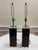 George Bullio Vintage 1970s George Bullio Smoked Acrylic and Lucite Block Table Lamps - A Pair For Sale - Image 4 of 8