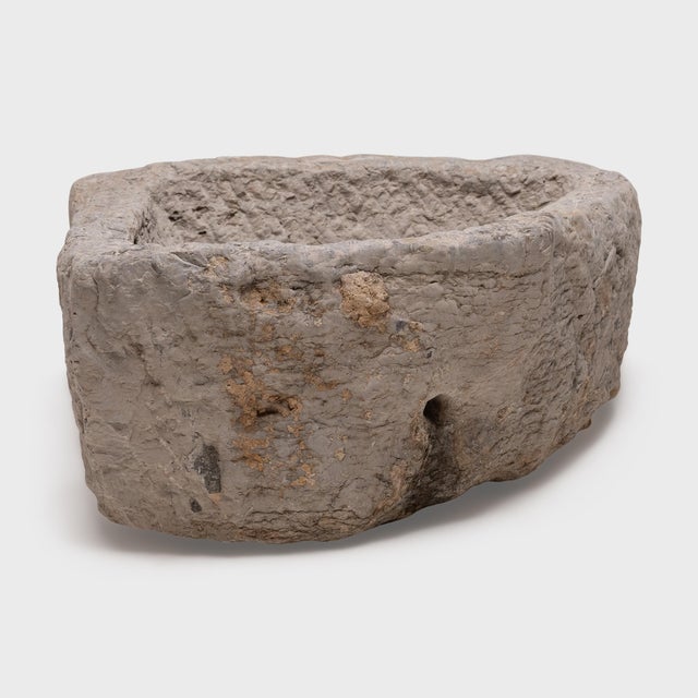Contemporary Chinese Diamond Stone Trough, C. 1850 For Sale - Image 3 of 7