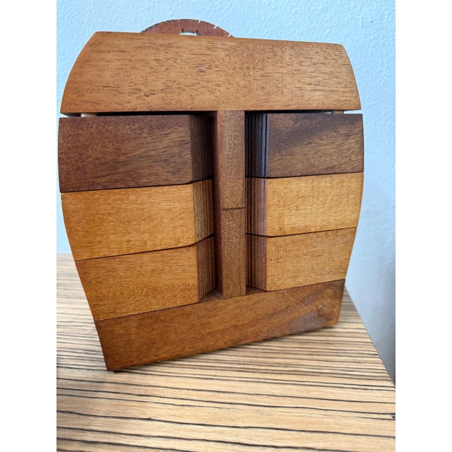 Contemporary Late 20th Century Exquisite Po Shun Leong Exotic Wood Jewelry Box For Sale - Image 3 of 12