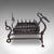 Traditional Antique Dragon Motif Fireplace Set, English, Fire Basket, Andirons, Edwardian For Sale - Image 3 of 12