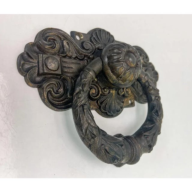 19th Century Victorian Bronze Door Knocker For Sale - Image 3 of 12