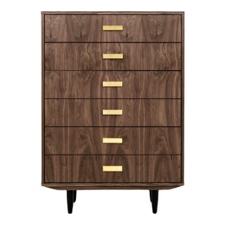 Danish Walnut Chest of Drawers For Sale