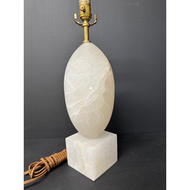 Alabaster Visual Comfort Alabaster Versa Large Table Lamp For Sale - Image 8 of 10