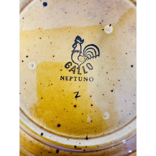 Set of 3 Vintage Villeroy & Boch Gallo "Neptuno" Fish Plates, 1970s West Germany Earthenware, Mid-Century Modern Ceramic Serving Dishes For Sale - Image 13 of 13