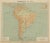 Antique Map of South America – Physical Relief Map by Hachette, c.1883 : This antique map titled “Amérique du Sud” was...