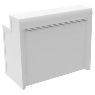 Straight White Lacquered Classe Bar by Mowee For Sale