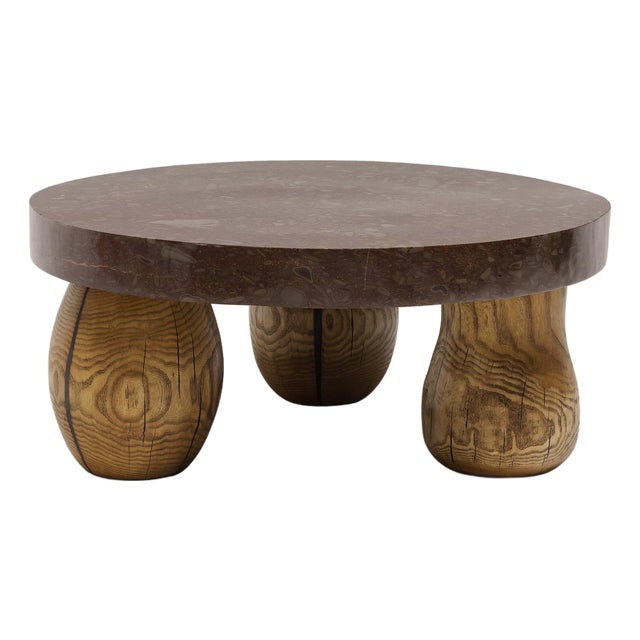 Chinese Full Moon Meditation Stone Table For Sale