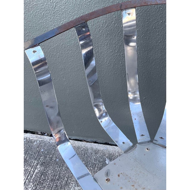 Chrome Vintage MCM Herbert Siegler for Russell Woodard Chrome Swivel Dining Chairs - Set of 4 For Sale - Image 8 of 12