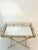 2020s Gold Metal Faux Bamboo Mirrored Bar Table For Sale - Image 5 of 6