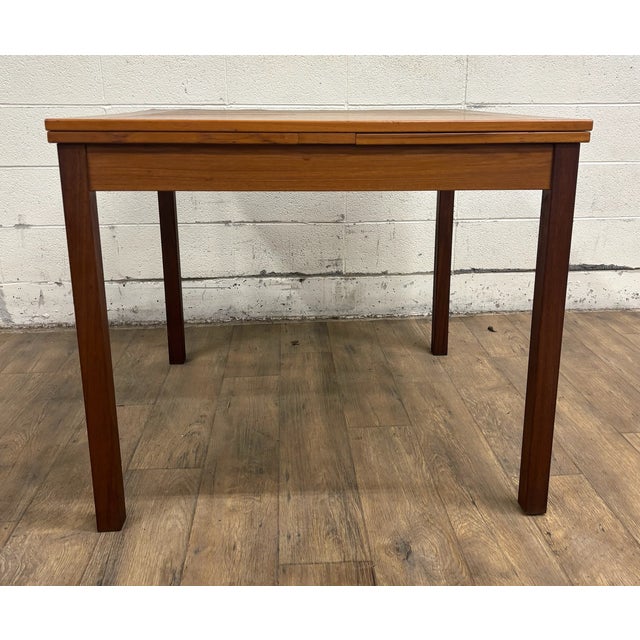 Vintage Mobler Danish MCM Teak Draw Leaf Expandable Extendable Dining Table For Sale - Image 13 of 14