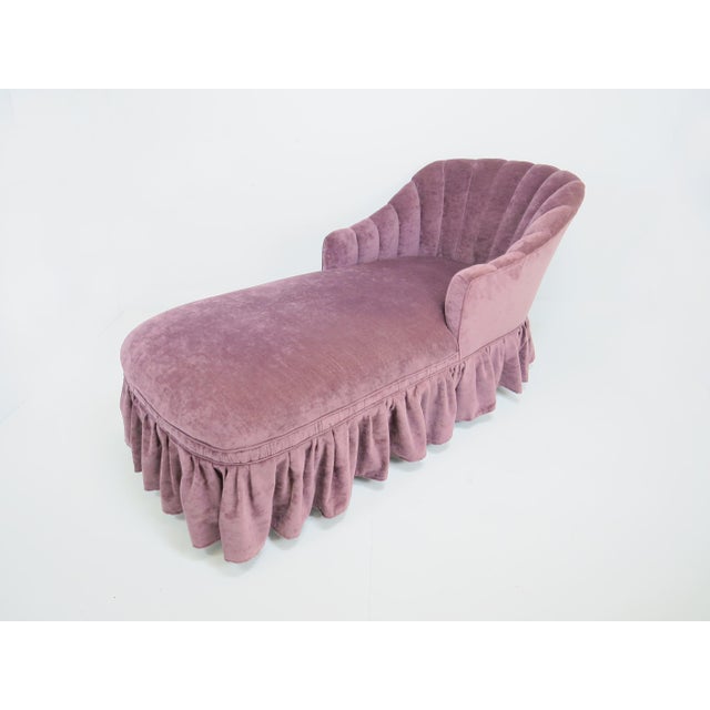 Vintage Drexel Victorian Style Chaise Lounge With Scalloped Back Chairish