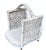 Early 20th Century Extra Large French Distressed Woven Wicker Magazine Rack 21" For Sale - Image 5 of 5