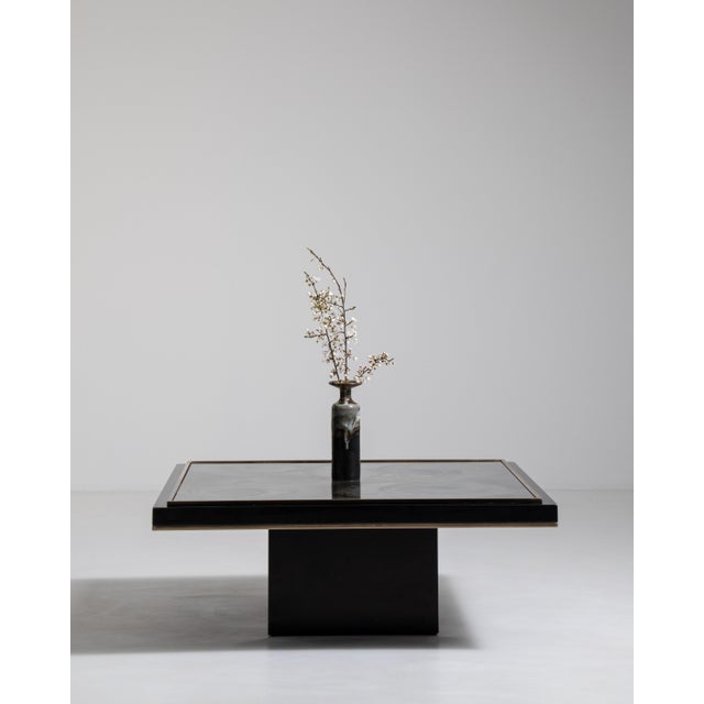 Mid 20th Century Signed Églomisé Glass-Top Coffee Table, Antique, Italy, Mid 20th Century For Sale - Image 5 of 16