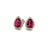 Natural Pink Tourmaline Diamond Stud Earrings 14k W Gold 2.02 TCW Certified For Sale In New York - Image 6 of 18