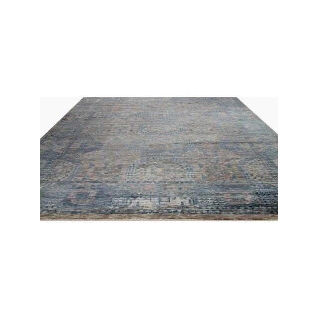 1990s Handwoven Mamlouk Area Rug 12x15 For Sale - Image 4 of 11