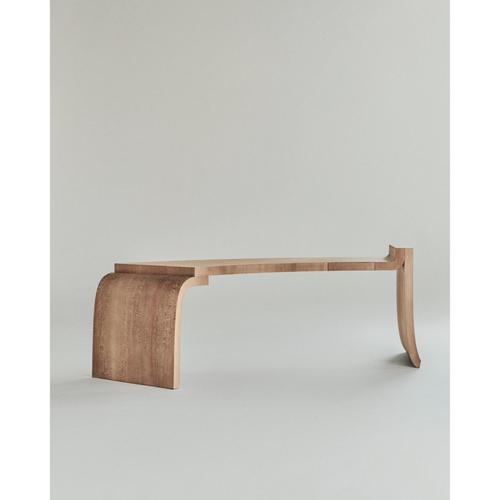 Contemporary Large Platane Desk in Plane Tree Wood by Mono Editions For Sale - Image 3 of 5