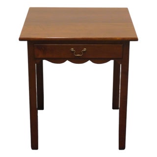 Madison Square Adams County Collection Solid Pennsylvania Cherry Early American Traditional 23" Accent End Table For Sale