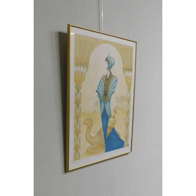 Framed Color Lithograph "Rachele" Limited Edition # 98/250 in the Manner of Erté For Sale In Philadelphia - Image 6 of 13