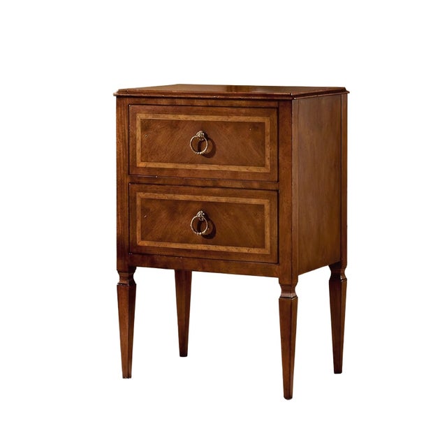 The bedside chest adds 18th-century European elegance to your bedroom. This two-drawer nightstand features beautiful...