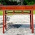Late 20th Century Vintage Reclaimed Wood Tall Pagoda Console Table For Sale - Image 12 of 13