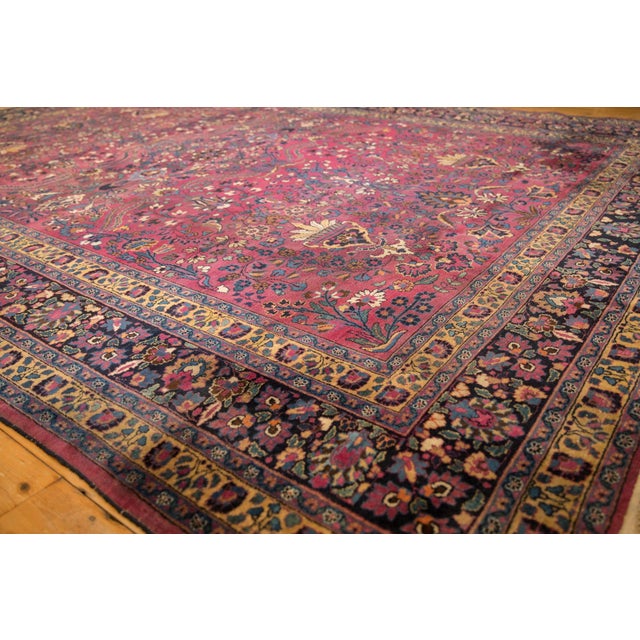 Vintage Meshed Carpet - 10'2" x 13'3" For Sale - Image 9 of 11