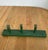 Antique Rustic Wooden Peg Hook in Green For Sale - Image 4 of 15