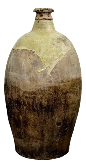 Large Antique Rustic Bottiglia