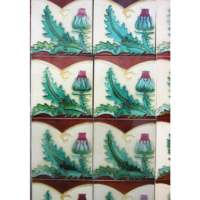 Antique Green Tile, 1920s For Sale - Image 9 of 11