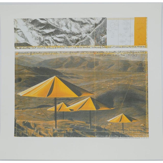 The Umbrellas Yellow Poster after Christo For Sale - Image 9 of 9