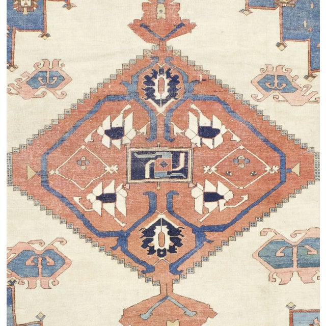 Persian Antique Bakhshayesh Rug 11’2” X 15’6” For Sale - Image 3 of 5