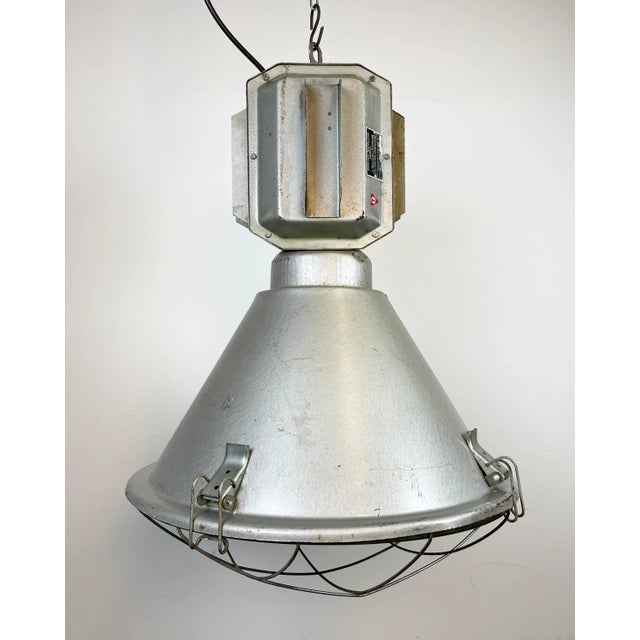Industrial Polish Industrial Factory Ceiling Lamp from Mesko, 1990s For Sale - Image 3 of 16
