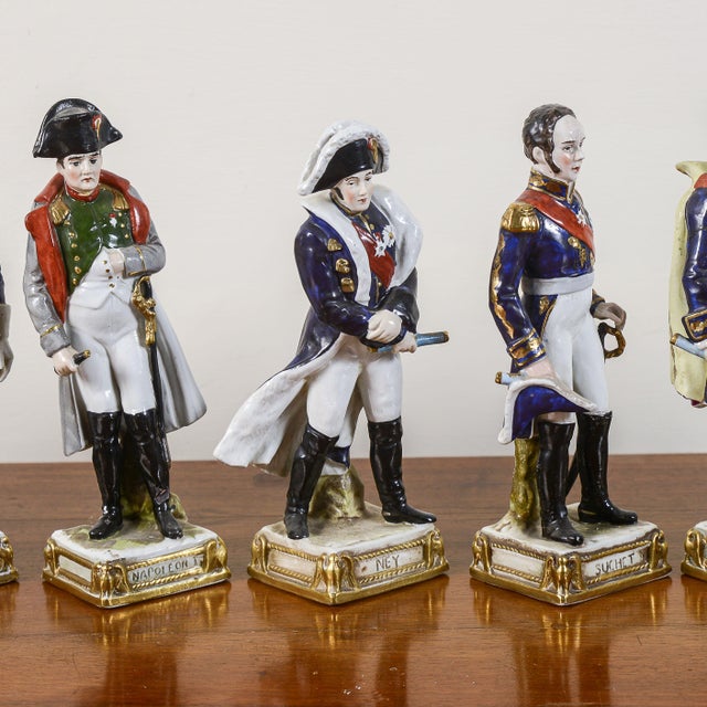 Ceramic Toy Soldier Figurines by Meissen, Set of 9 For Sale - Image 3 of 9