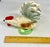 Vintage Hand-Painted Lusterware Ceramic Rooster Figurines From Brazil - A Pair For Sale - Image 10 of 12