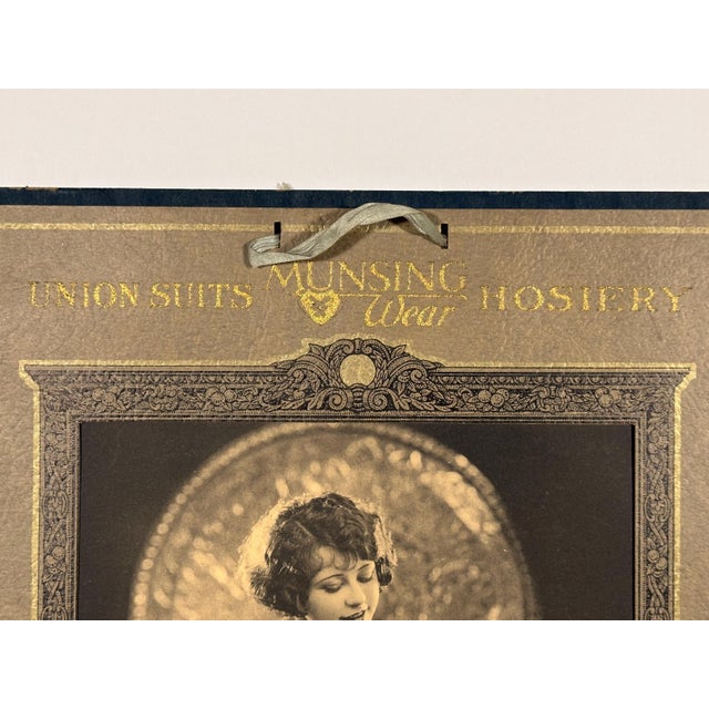 Early 20th Century Art Deco Flapper Advertising Calendar for Munsingwear Union Suits & Hosiery c. 1925 For Sale - Image 5 of 10