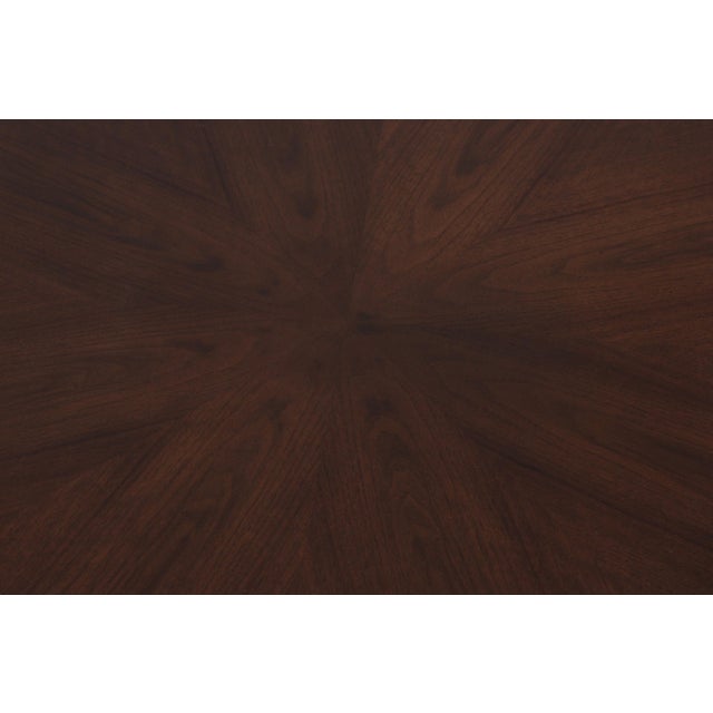 Baker Walnut French Empire Style Lamp Table For Sale - Image 10 of 14