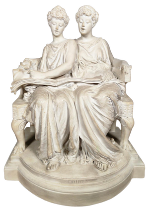 Ed Lanteri, Greek Ladies, 19th Century, Terracotta