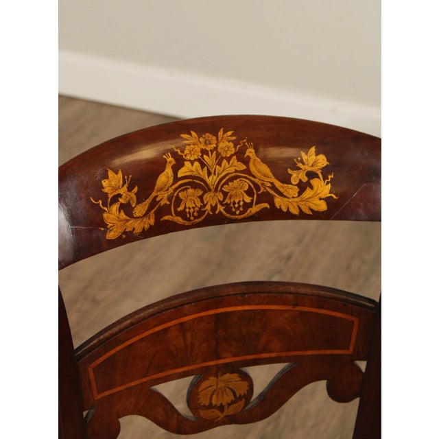 Early 19th Century American American Classical Period Mahogany Side Music Chair For Sale - Image 9 of 13