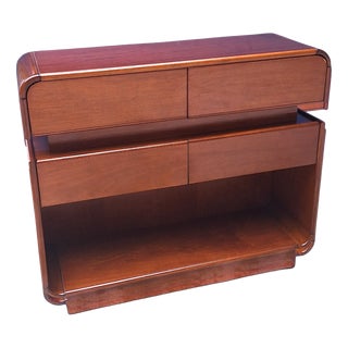 Vintage Walnut Storage Unit with Drawers, Italy, 1970s For Sale