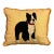 1940's Stumpwork Needlework of a Boston Terrier Fashioned as a Pillow For Sale