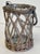 Farmhouse Vintage Wicker Wrapped Utensil Caddy or Candleholder For Sale - Image 3 of 6