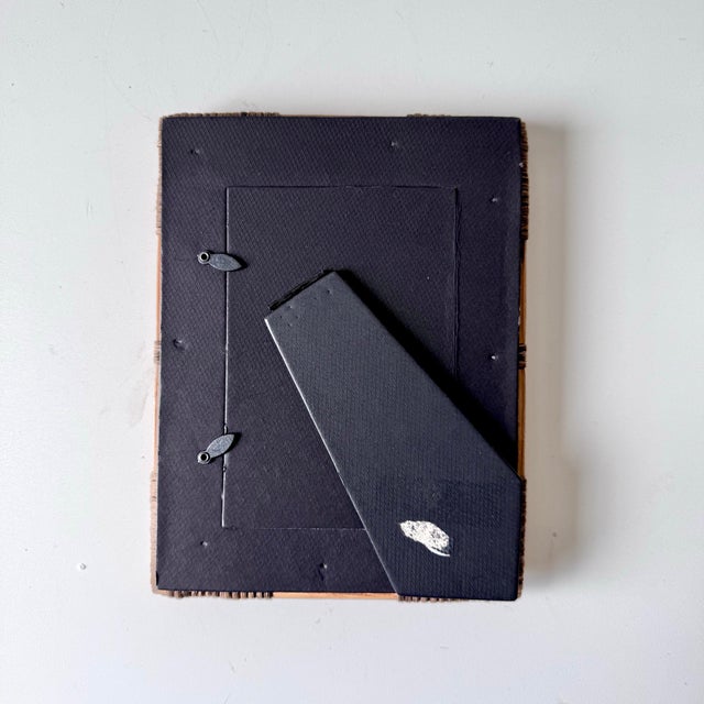 Bamboo and Rattan Picture Frame: Fits 4" X 6" For Sale - Image 4 of 4