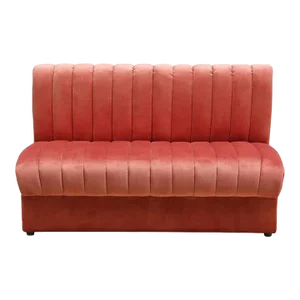 Matthew Izzo Home - Estelle Art Deco Straight Modular Sofa Piece in Raspberry Pink Velvet