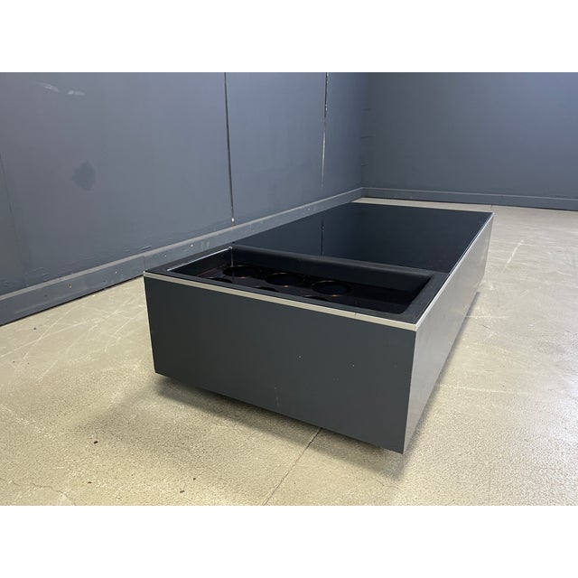 Wood Vintage Coffee Table in Wood and Glass from Roche Bobois, 1980s For Sale - Image 7 of 10