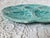1950s Mid-Century French Gien Turquoise Aqua Blue-Green Glazed Oyster Plate For Sale - Image 5 of 7