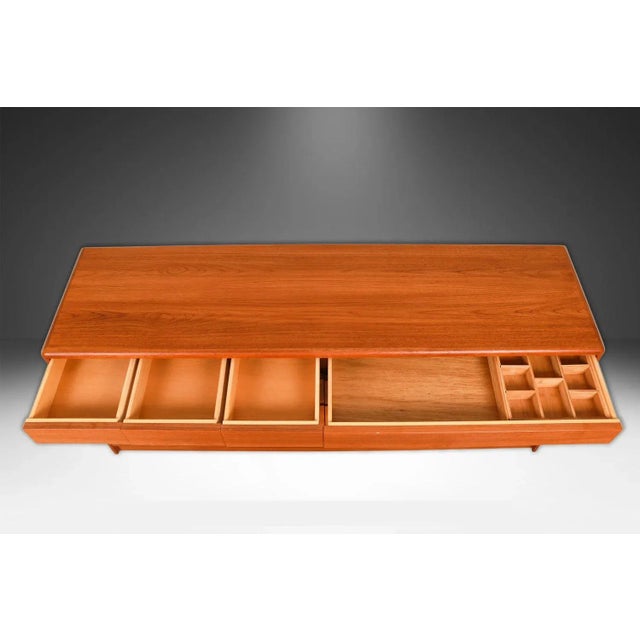 Mid Century Danish Modern Teak 10 Drawer Dresser Denmark For Sale - Image 13 of 14