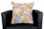 1990s Floral Mosaic Genuine Leather Pillow For Sale - Image 5 of 13